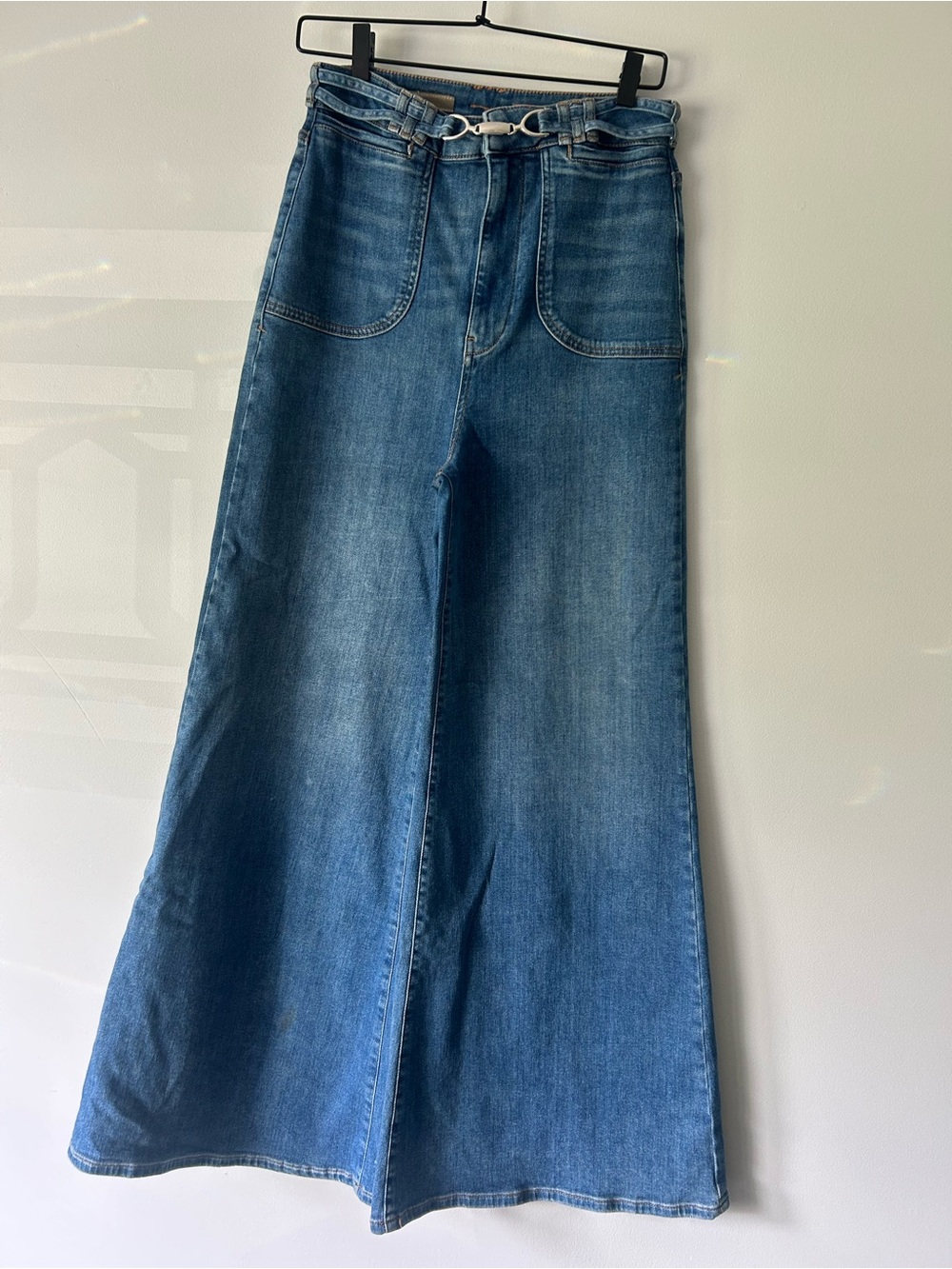 Anthropology Pilcro and the Letterpress High-Rise Wide Leg Jeans - Medium Blue - Picture 4 of 4
